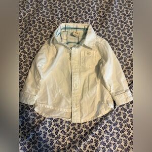 Baby White Button-Up Shirt